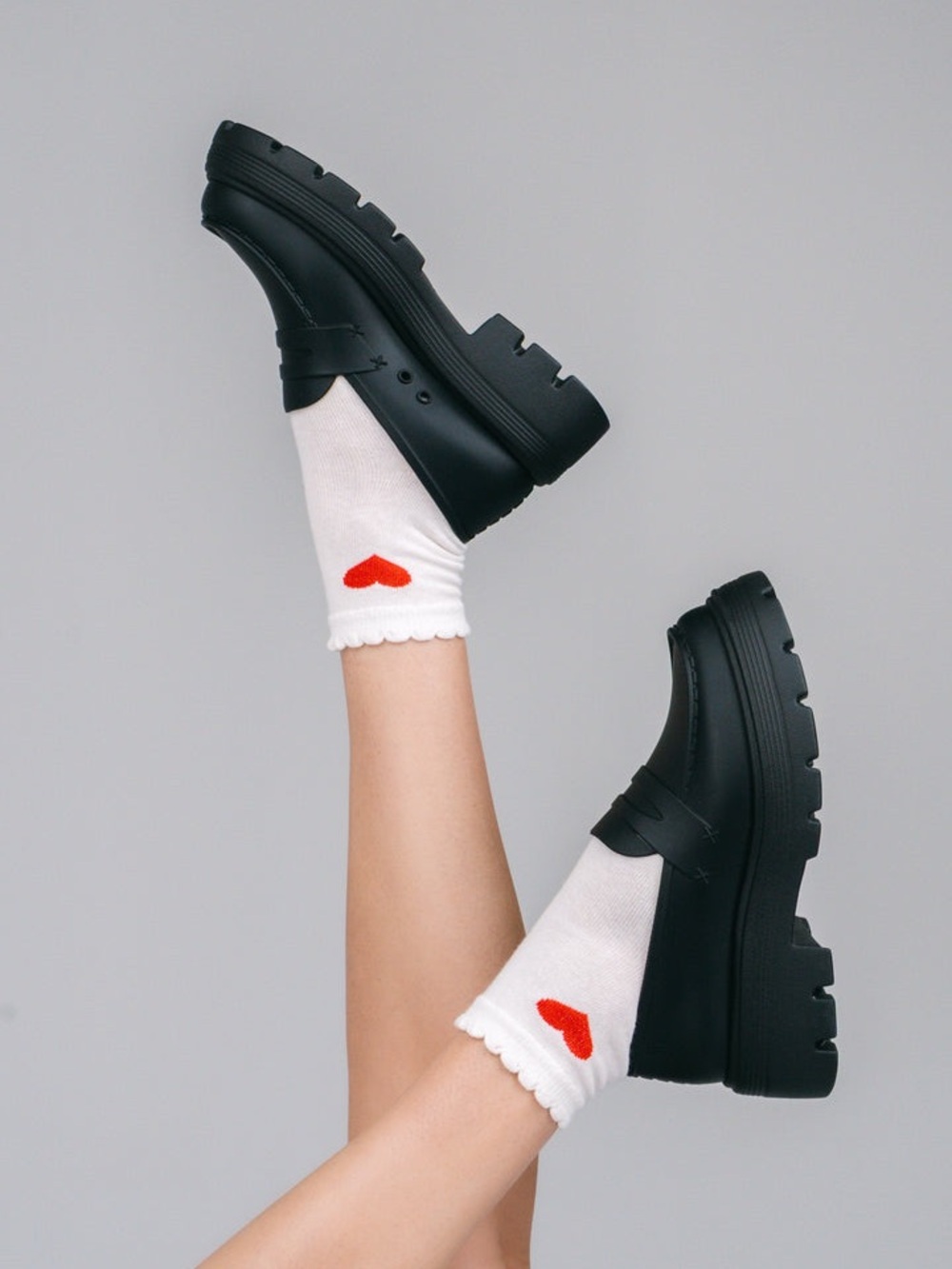 School Girl Black Slip-On Penny Loafers Water Resistant Proof Rubber Shoe
